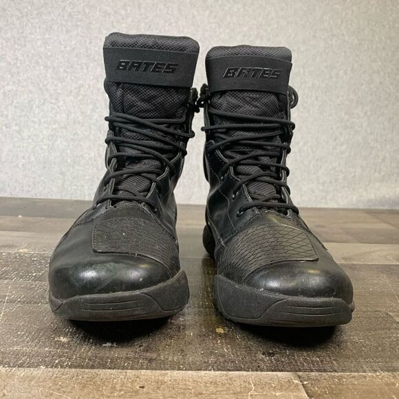 Bates Men’s Size 8.5 Adrenaline Performance Motorcycle Boots Black Lace Up - Picture 2 of 10